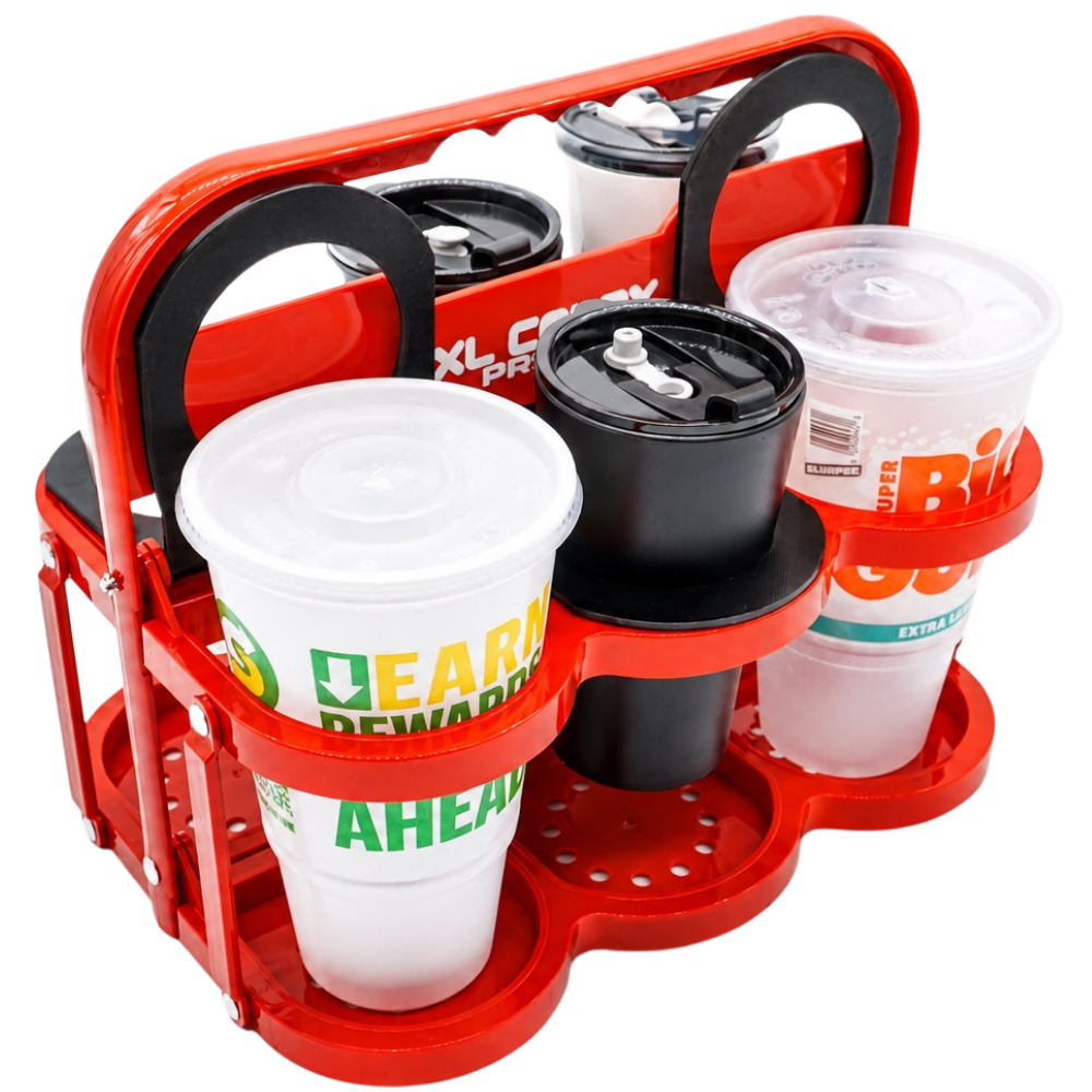 PRSVRI XL CADDY Flex™ – Premium Foldable 6-Cup Drink Carrier