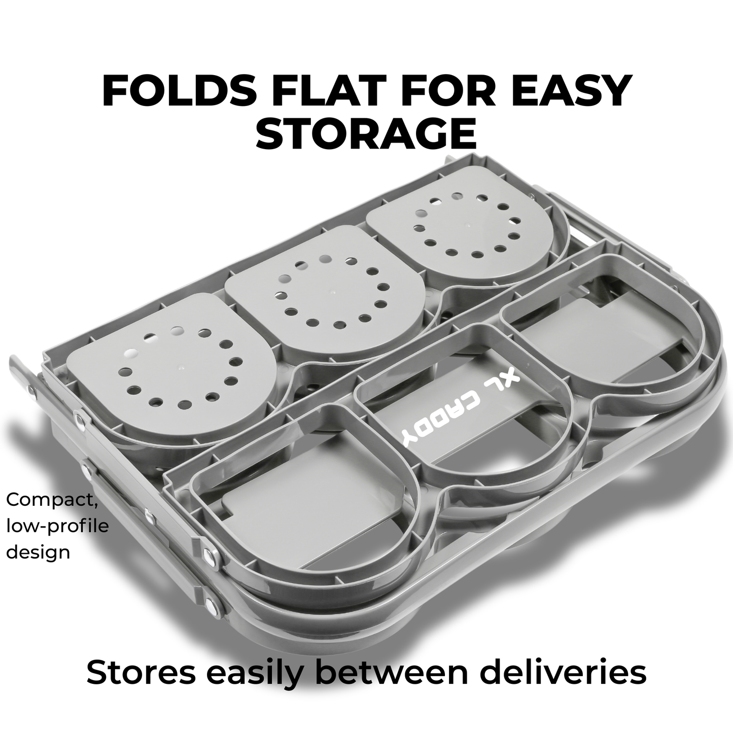 PRSVRI XL Caddy – 44oz Drink Carrier with Handle, Collapsible Large Cup Holder for Delivery Drivers